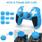 SIKEMAY Anti-Slip PS5 Controller Skin, Soft Thicken Non-Slip Studded Silicone - Image 7