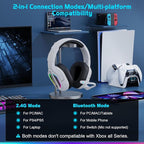 FC200 Wireless Gaming Headset for PS5, PS4-2.4GHz USB Foldable Headphones - Image 7
