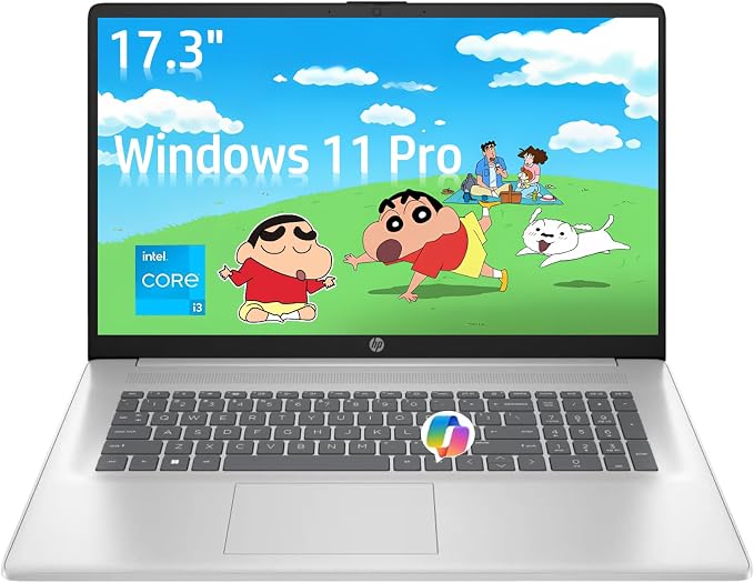 HP 17 Laptop, 17.3" HD+ Anti-Glare Display, Intel 8-Core i3, 32GB RAM, 1TB SSD by HP