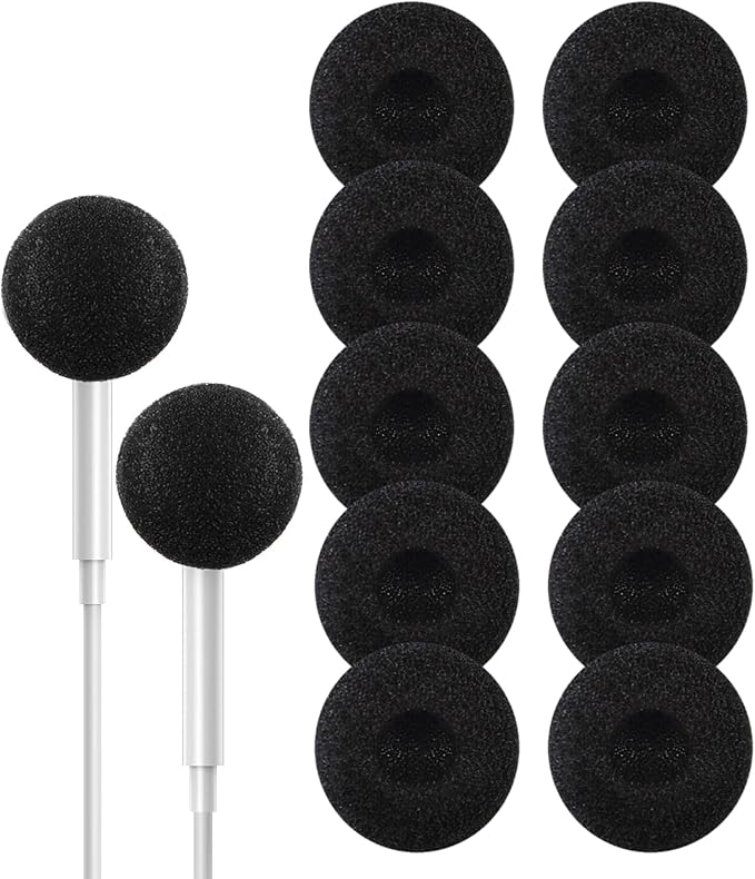 Ear Cushions for Earphone Headphones, Soft Foam 20mm Replacement Covers for by D+%26+K+Exclusives