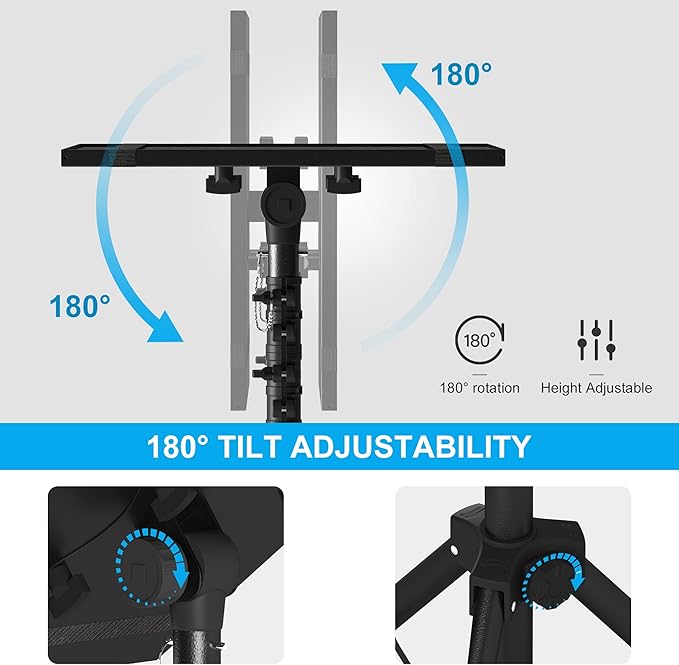 Projector Stand Tripod, Laptop Tripod Stand Adjustable Height from 23.5 to 63.5 - Image 8