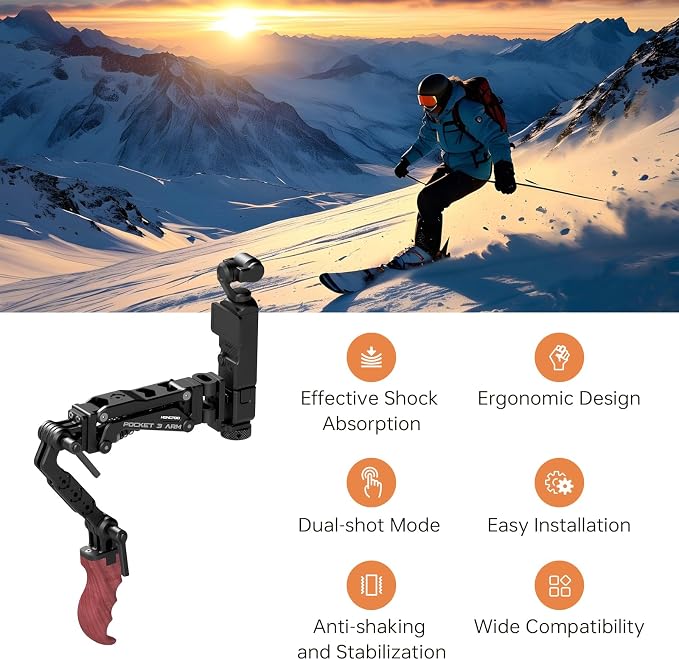 Came-TV Handle Grip Camera Mount, Handheld Camera Stabilizer Mount - Image 5