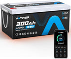 12V 300AH Bluetooth LiFePO4 Lithium Battery by VATRERPOWER