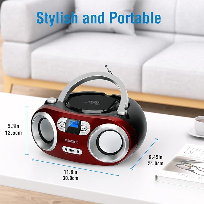 MEGATEK Portable CD Player Boombox - Image 5