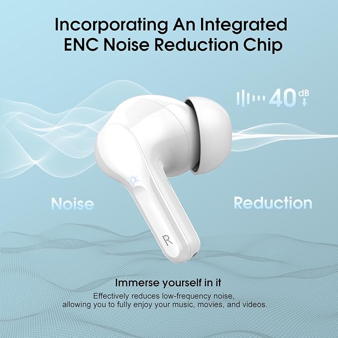 Wireless Earbuds, IP7 Waterproof in Ear Earphones, LED Display Ear buds - Image 2