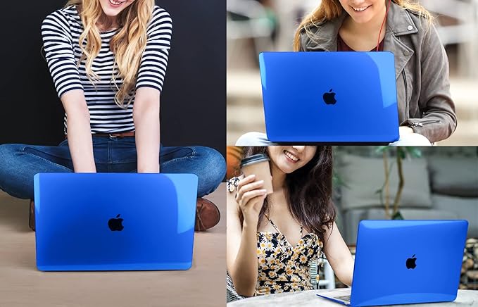 CISSOOK Compatible with MacBook Air 13.6 inch Case Blue 2022 2024 2025 Release - Image 8
