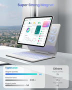 typecase Keyboard Case for 2024 iPad Pro 13-inch, Portrait & Typing Modes - Image 7