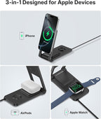 3 in 1 Charging Station for Apple Devices, Magnetic Wireless Charger Stand - Image 6