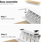 Fenge Monitor Stand Riser, 31.5 Inch Desk Top Shelf - Image 4