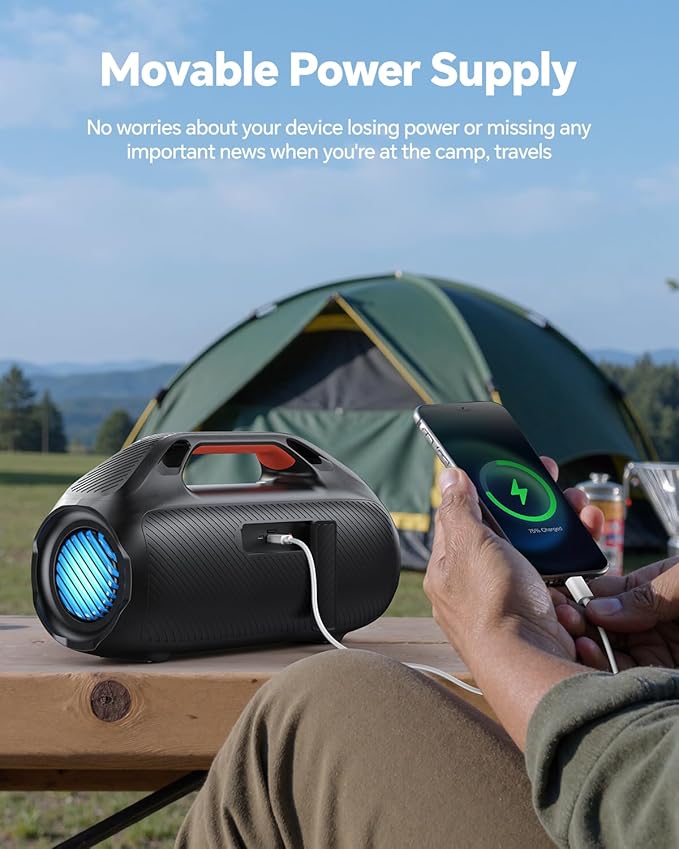 100W Bluetooth Speaker, Outdoor Wireless Boombox - Image 9