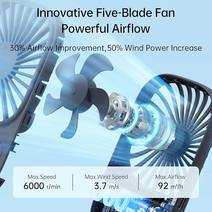JISULIFE Handheld Mini Lash Fan - Image 3