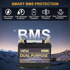 WEIZE 12V 105AH Dual Purpose LiFePO4 Lithium Battery, 1000CCA Group 31 Group 27 - Image 5