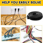 Spiral Wrap Cable Protector, Safe 2.0" Od x 20' Pre Cut Lengths Hydraulic Hose - Image 5