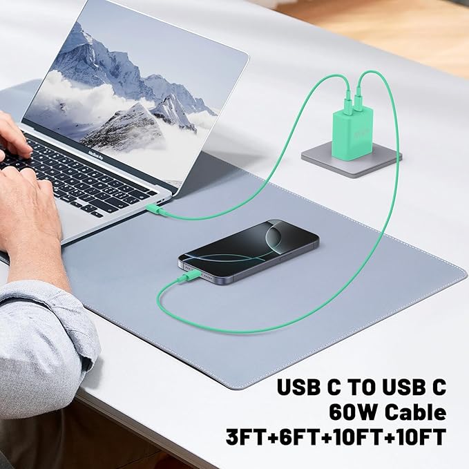 iPhone 16 15 Pro Max Charger Fast Charging, 45W Dual Port USB C Fast Charger - Image 6