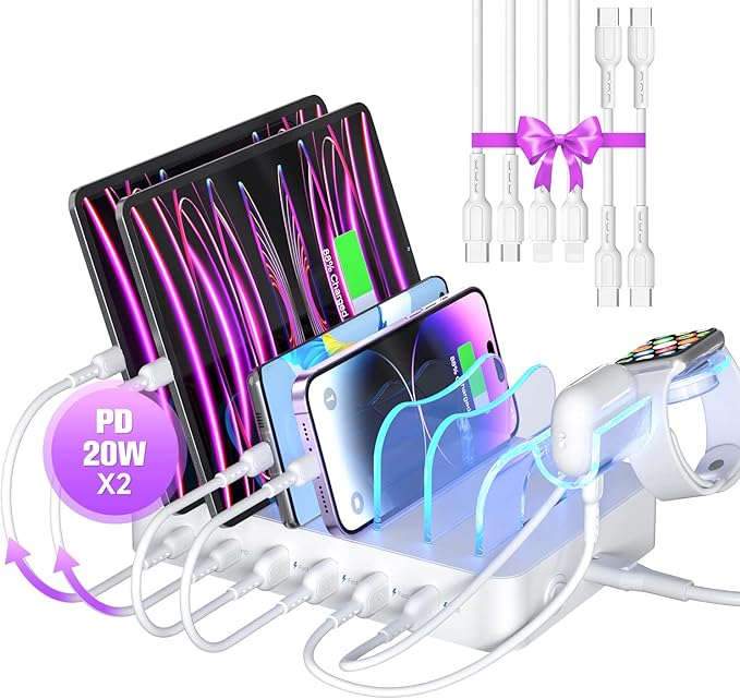 SooPii 6-Port USB C Charging Station by Soopii