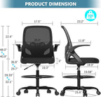 Tall Drafting Chair with Footrest Ring - Image 2