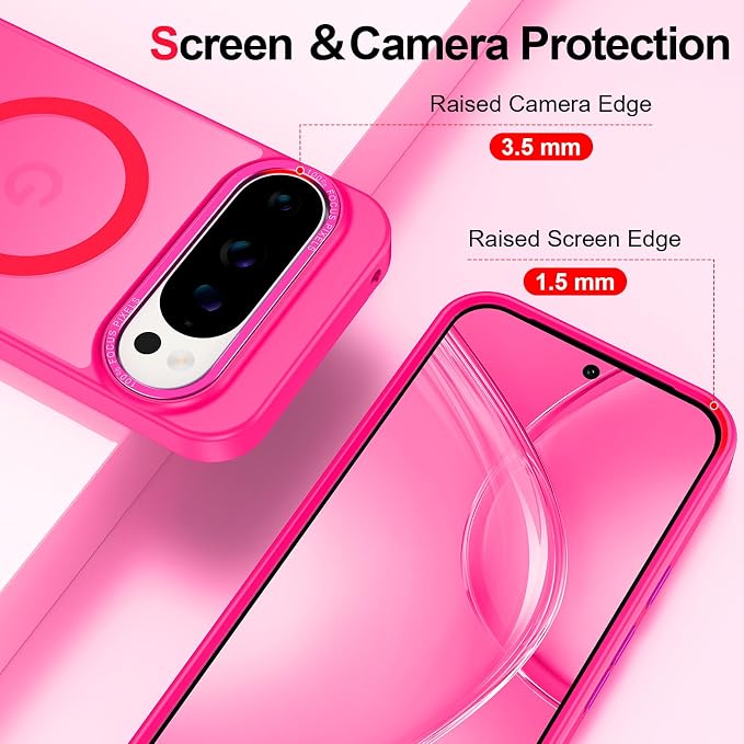 Magnetic for Google Pixel 9 Pro XL Case, Shockproof Slim Translucent Matte - Image 4