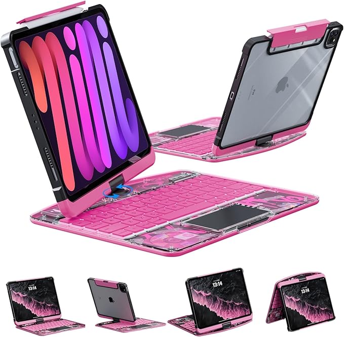 Transparent 360 for iPad Keyboard case by Kartice
