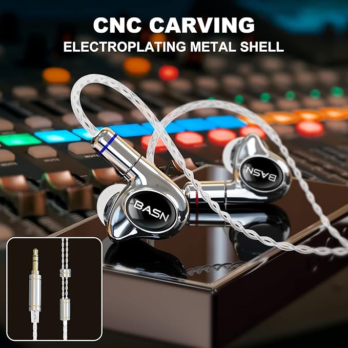 BASN Metalen PRO 4 Drivers in-Ear Monitors Headphones - Image 3