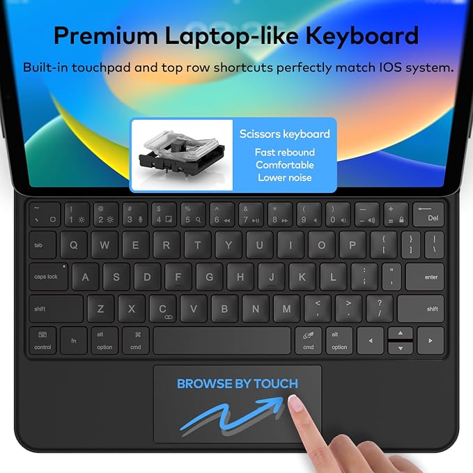 Keyboard Case for iPad 10th Generation 2022 & 11th – Magic-Style Keyboard - Image 7