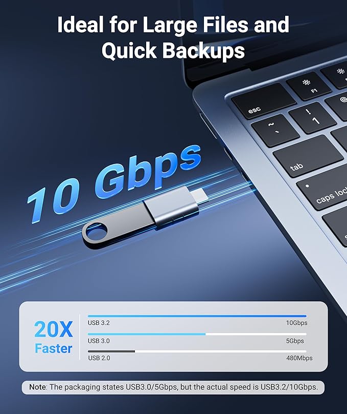 Syntech USB C Male to USB3 Female Adapter Compatible - Image 3