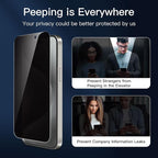 NEW'C 3 Pack Privacy for iPhone 15 Pro Max Screen Protector, Anti-Spy Tempered - Image 4