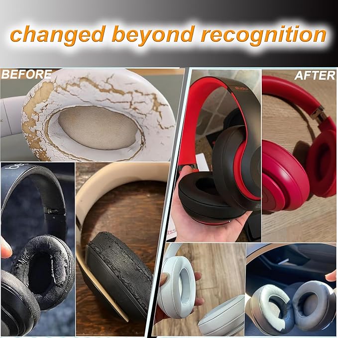 Replacement Ear Pads Cushions for Beats Studio（B0501、B0500），Beats Studio 2 & - Image 7