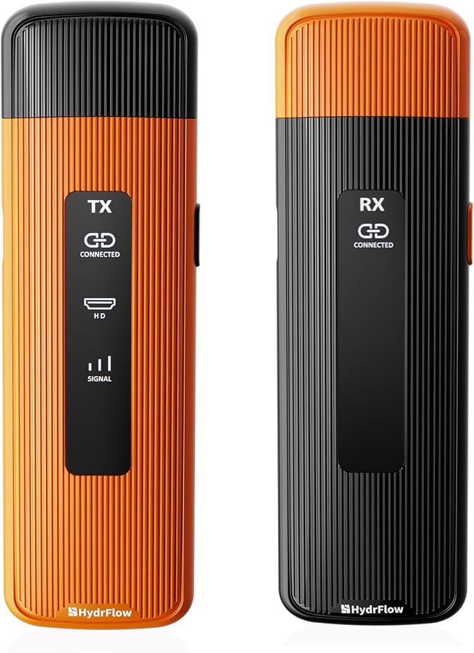 2025 Upgrade Wireless HDMI Transmitter and Receiver 328FT/100M, 2.4G/5G by Hydrflow