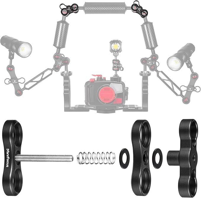 MINIFOCUS 4PCS 1'' Aluminum Ball Clamp Mount - Image 6