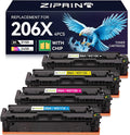 ZIPRINT 206X Toner Cartridges 4 Pack High Yield Compatible Replacement by ZIPRINT