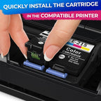 5-Pack Compatible Ink Cartridges – Includes 3 Black and 2 Tri-Color | - Image 4