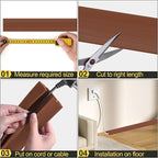 MYFAMIREA 20FT Floor Cord Cover Heavy Duty Cable Cover Protector 3 Channels - Image 5