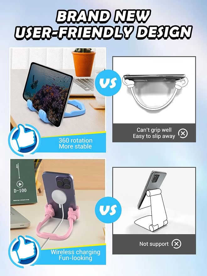 Dad Gifts for Fathers Day from Daughter Son Cell Phone Stand: 4 Pack UPGRADE - Image 4