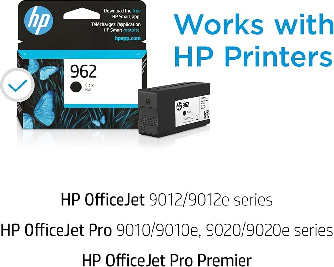 HP 962 Black Ink Cartridge for HP Printers | Works - Image 2