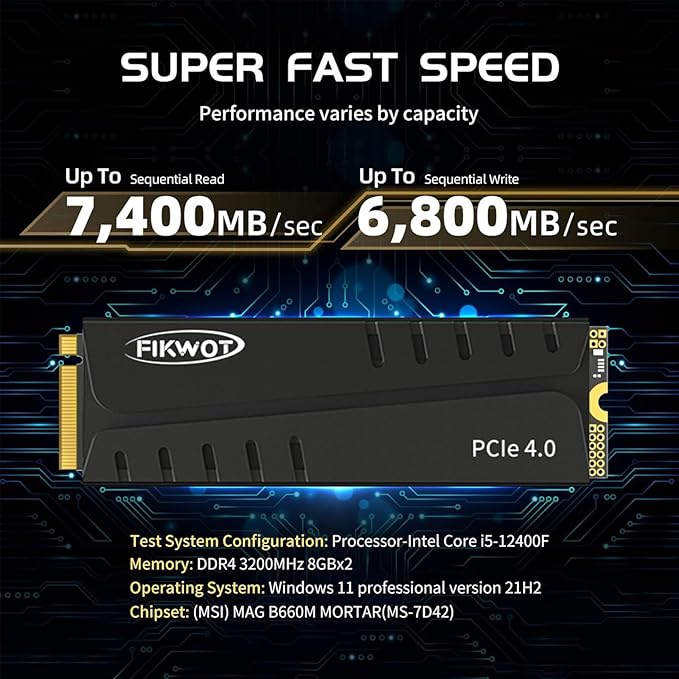 FN970 2TB M.2 2280 PCIe Gen4 x4 NVMe 1.4 Internal Solid State Drive - Image 2