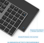 Bluetooth Number Pad, Lekvey Aluminum Rechargeable Wireless Numeric Keypad Slim - Image 5