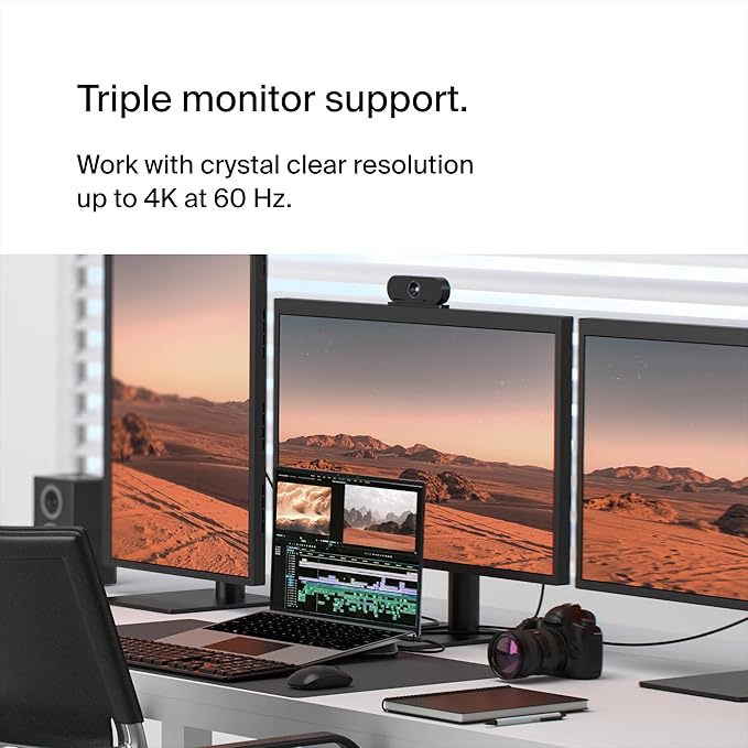 Belkin Connect 11-in-1 Universal USB-C Pro Dock w/ 3-Monitor Support, Silicon - Image 3