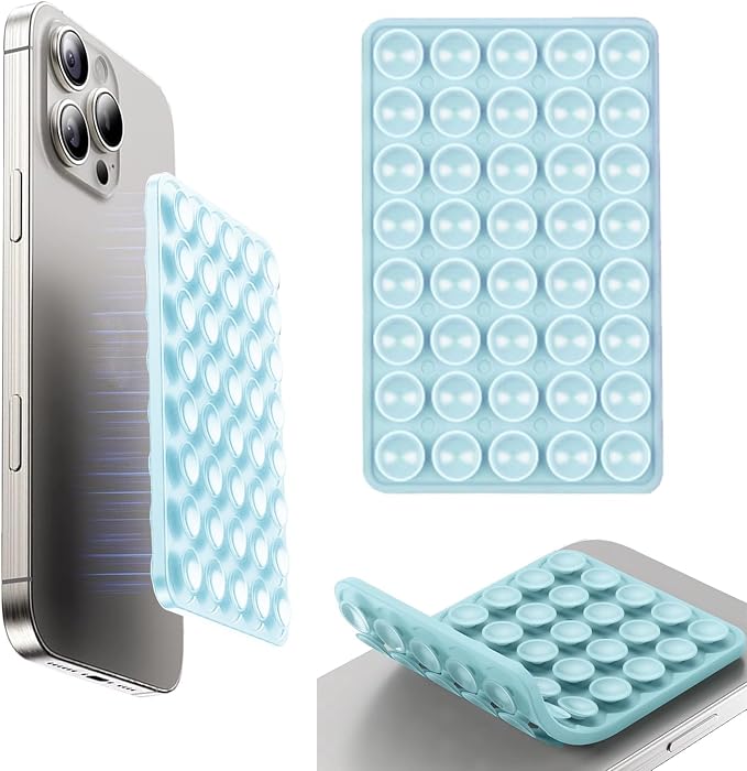 Octobudy Silicone Sticky Grip Suction Cup Phone Mount by VEADOOLLY
