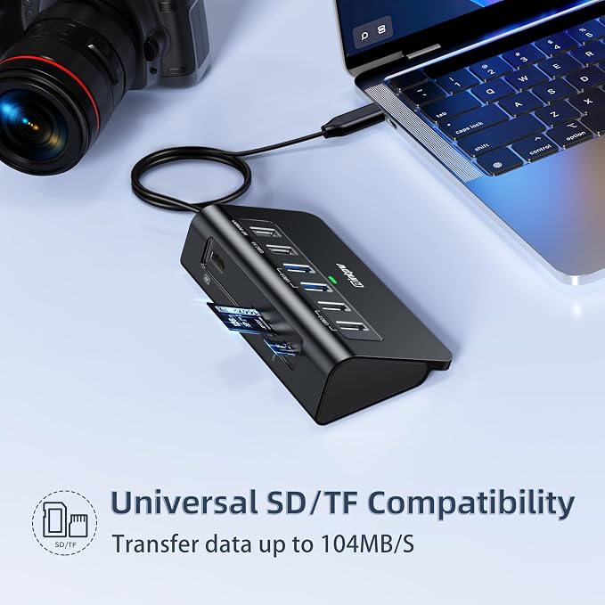 USB C Hub, intpw 9-in-1 USB Multiport Adapter - Image 7