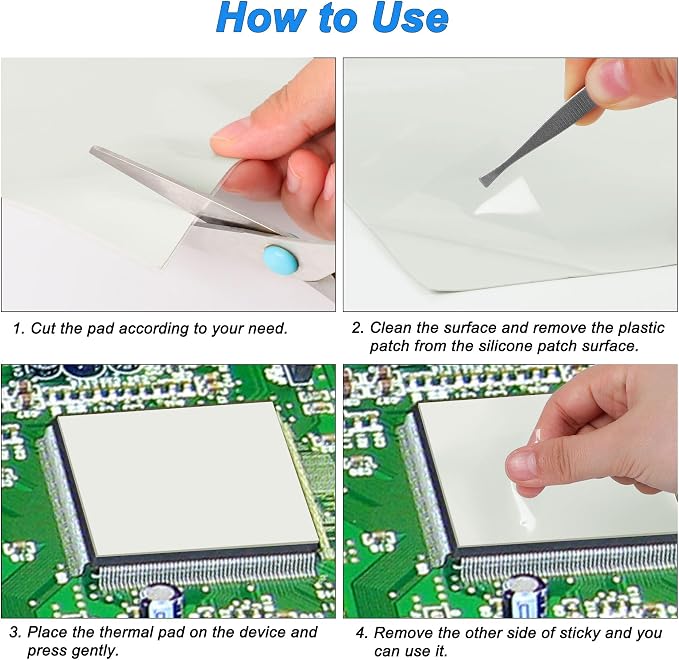 uxcell 1 Pack Thermal Pad, Heat Dissipation Silicone Thermal Pad - Image 6