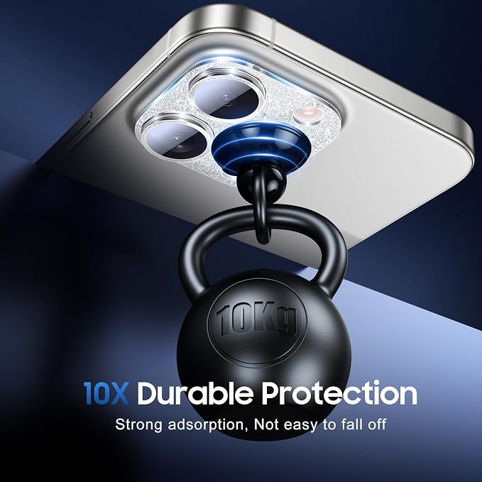UniqueMe for 3 Pack iPhone 16 Pro/iPhone 16 Pro Max Camera Lens Protector - Image 2