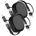 5 in 1 Retractable iPhone Fast Charging Cable, Samsung S24 S23, Tablet & More by YTLUSN
