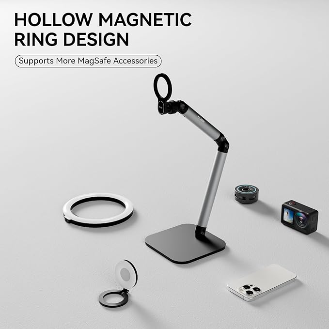 Phone Holder For Desk, With Magnetic Design, Tablet Stand for iPad, With Heavy - Image 7