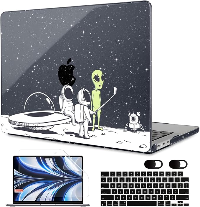 MEEgoodo Case for M4/M3/M2 MacBook Air 13.6 inch Case 2025 2024 2022, Fit Model by MEEgoodo