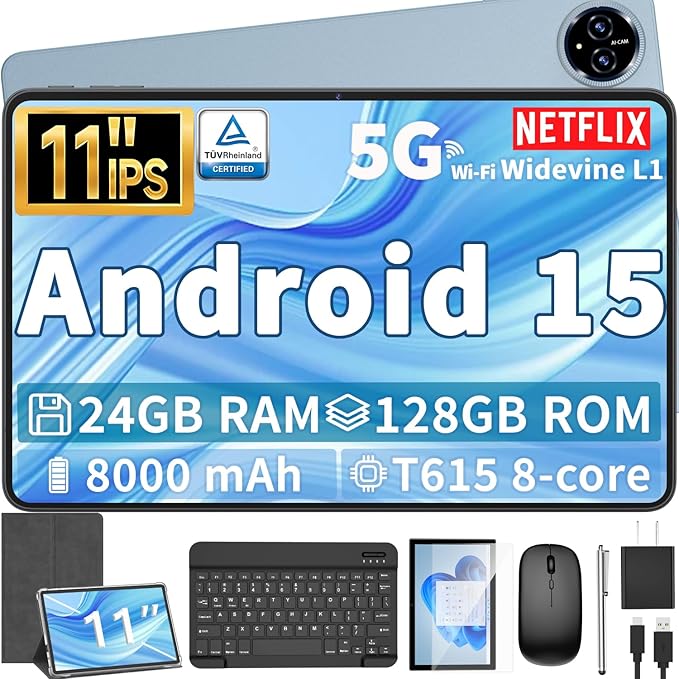 Android 15 Tablet, 11 inch Tablet by QDDQ