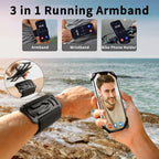 3in1 Running Sports Armband+Wristband+Bicycle Phone Holder, 360° Rotation & - Image 2