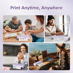 Inkless Portable Printer for Travel, Wireless Thermal Printer Supports 8.5 x 11 - Image 7
