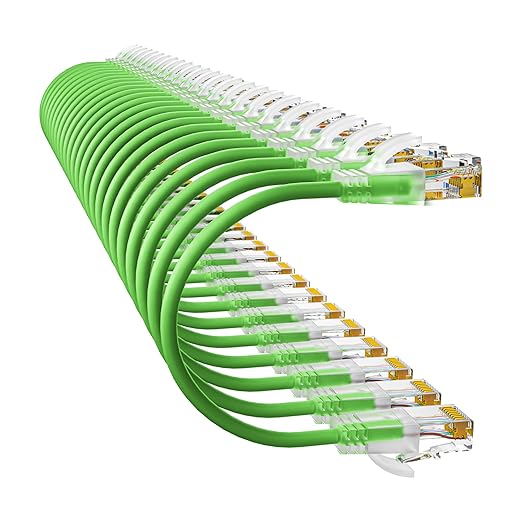 Cat6a Patch Cables 0.5ft Slim, Cat6 Ethernet Patch Cable Pure Copper, Flexible by 10Gsupxsel