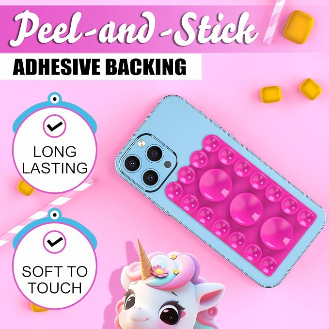 2024 Upgrade 2PCS Silicone Suction Cup Phone Case Adhesive Mount, Adhesive Grip - Image 4