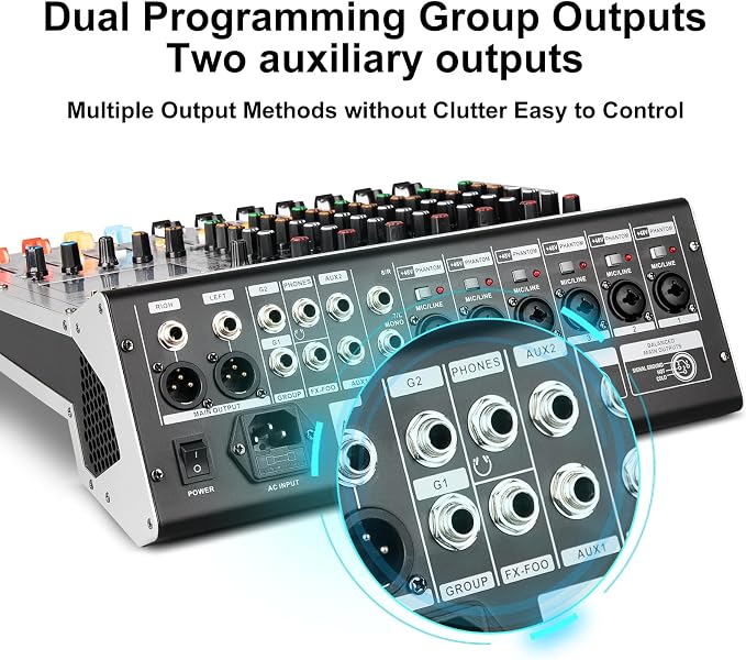 Depusheng AG8 Professional audio mixer 8 Channel - Image 8